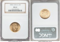 George I gold 20 Drachmai 1884-A MS62 NGC, Paris mint, KM56. AGW 0.1867 oz. 

HID09801242017

© 2020 Heritage Auctions | All Rights Reserved