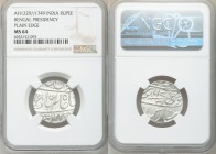 British India. Bengal Presidency 5-Piece Lot of Certified Rupees AH 1229 Year 17/49 (1815) MS64 NGC, Benares mint, KM41. Plain edge variety. Sold as i...