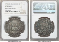 Charles III 8 Reales 1762 Mo-MM XF Details (Mount Removed) NGC, Mexico City mint, KM105. Tip of cross between H and I in legend.

HID09801242017

...