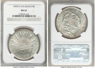 Republic 8 Reales 1895 Cn-AM MS62 NGC, Culiacan mint, KM377.3, DP-Cn57. Conservatively graded with just a light yellow tone. 

HID09801242017

© 2...