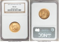 Willem III gold 10 Gulden 1875 MS66 NGC, Utrecht mint, KM105. AGW 0.1947 oz. 

HID09801242017

© 2020 Heritage Auctions | All Rights Reserved