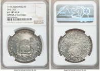 Charles III 8 Reales 1770 LM-JM AU Details (Harshly Cleaned) NGC, Lima mint, KM64.3. Argent with graphite toning. 

HID09801242017

© 2020 Heritag...