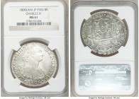Charles IV 8 Reales 1808 LM-JP MS61 NGC, Lima mint, KM97. Bold strike with light toning and satin surface. 

HID09801242017

© 2020 Heritage Aucti...