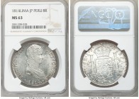 Ferdinand VII 8 Reales 1814 LM-JP MS63 NGC, Lima mint, KM117.1. Muted cartwheel luster. 

HID09801242017

© 2020 Heritage Auctions | All Rights Re...