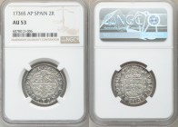 Philip V 2 Reales 1736 S-AP AU53 NGC, Seville mint, KM355. Scarce date. 

HID09801242017

© 2020 Heritage Auctions | All Rights Reserved