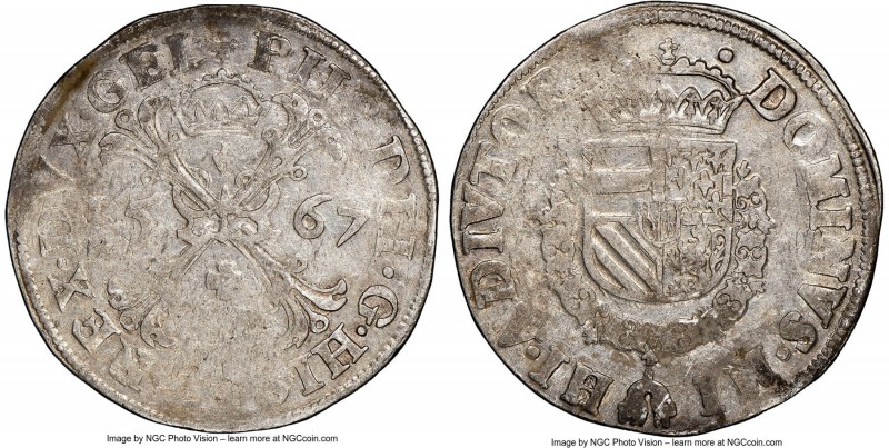 Gelderland. Philip II Rijksdaalder 1567 XF40 NGC, Dav-8497. 

HID09801242017
...