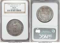 Bern. City 1/2 Taler 1797 MS64 NGC, KM151. Crisp details, subdued reflectivity draped in cadet-gray tone. 

HID09801242017

© 2020 Heritage Auctio...
