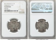 Caracas. Royalist and/or Republic 2 Reales (Macuquinas) (1)816 L-M VG Details (Holed) NGC, Caracas mint, KM-C13.2.

HID09801242017

© 2020 Heritag...
