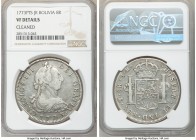 Charles III 3-Piece Lot of Assorted 8 Reales NGC, 1) Bolivia 8 Reales 1773 PTS-JR - VF Details (Cleaned), Potosi mint, KM55 2) Bolivia 8 Reales 1775 P...