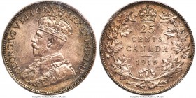 George V 25 Cents 1919 MS64 ICCS, Ottawa mint, KM24. Veiled in steel and graphite over serene, minimally handled features.

HID09801242017

© 2020 Her...
