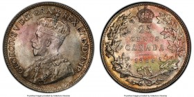 George V "Dot Below Wreath" 25 Cents 1936 UNC Details (Questionable Color) PCGS, Royal Canadian mint, KM24a. A brilliant Mint State example of this de...