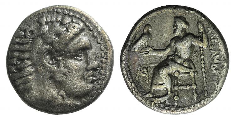 Kings of Macedon, Alexander III ‘the Great’ (336-323 BC). AR Drachm (17mm, 4.10g...