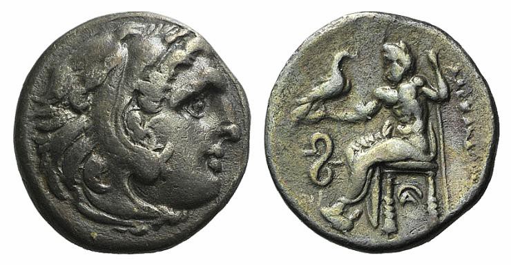 Kings of Macedon, Philip III Arrhidaios (323-317). AR Drachm (17mm, 4.04g, 6h). ...