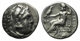 Kings of Macedon, Antigonos I Monophthalmos (Strategos of Asia, 320-306/5 BC, or king, 306/5-301 BC). AR Drachm (16mm, 4.09g, 12h). In the name and ty...