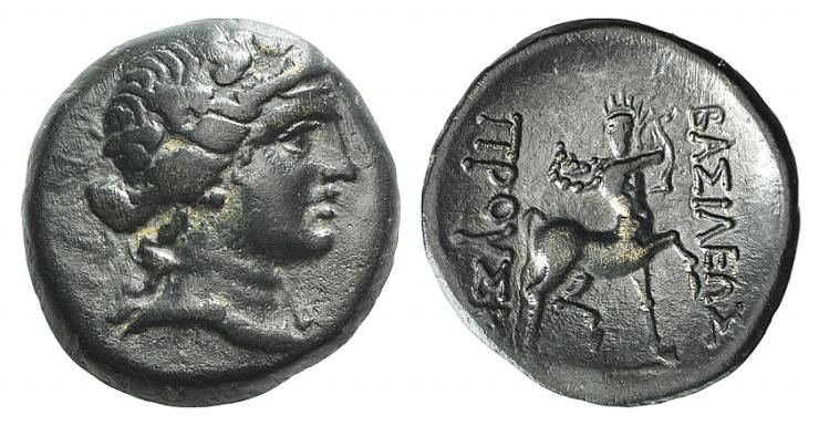 Kings of Bythinia, Prusias II (182-149 BC). Æ (19mm, 5.28g, 12h). Wreathed head ...