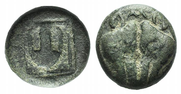 Lesbos, Unattributed early mint, c. 500-450 BC. BI 1/12 Stater (8mm, 1.14g, 9h)....