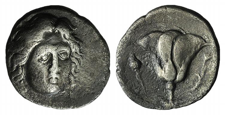 Islands off Ionia, Rhodes, c. 305-275 BC. AR Didrachm (20mm, 6.05g, 12h). Head o...