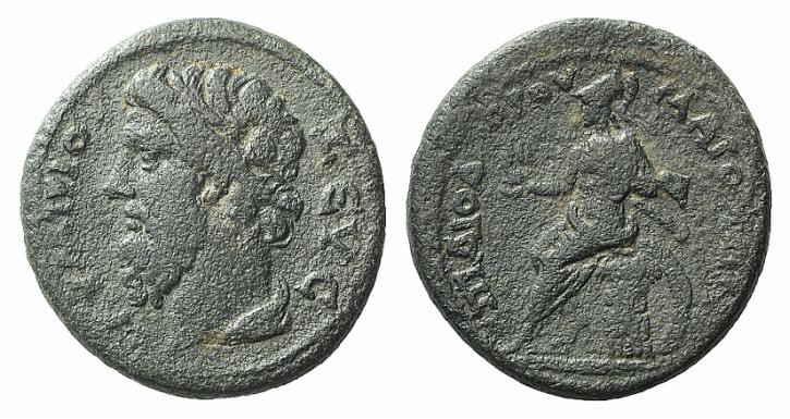 Lydia, Maeonia. Pseudo-autonomous issue. Time of Hadrian (117-138). Æ (25mm, 7.9...