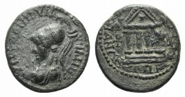 Lydia, Sardeis. Pseudo-autonomous issue. Time of Vespasian (69-79). Æ (17mm, 3.30g, 12h). Markellos, magistrate, and Ti. Kl. Phileinos, strategos. Hel...