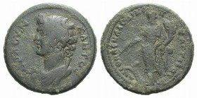 Phrygia, Laodicea ad Lycum. Pseudo-autonomous issue. 2nd century AD. Æ (26mm, 24.72g, 12h). P. Kl. Attalos, archiereus. Draped bust of Senate l. R/ Ty...