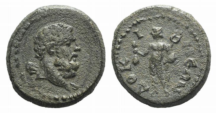 Phrygia, Dokimeion, 2nd century AD. Æ (13mm, 2.53g, 6h). Bare-headed bust of Her...