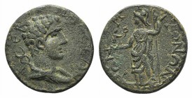 Pisidia, Termessus Major. Pseudo-autonomous issue, early 3rd century AD. Æ (25mm, 10.77g, 12h). Draped bust of Hermes r., kerykeion over shoulder. R/ ...