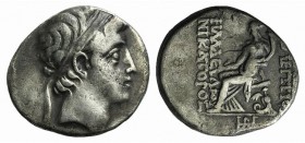 Seleukid Kings, Demetrios II Nikator (First reign, 146-138 BC). AR Tetradrachm (17mm, 3.99g, 12h). Antioch, circa 162-155/4 BC. Diademed head r. withi...