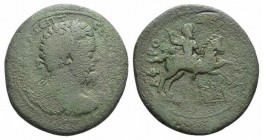 Septimius Severus (193-211). Caria, Aphrodisias. Æ 3 Assaria (38mm, 23.91g, 6h), c. AD 195-196. Laureate, draped and cuirassed bust r. R/ Emperor, wie...