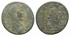 Caracalla (198-217). Ionia, Magnesia in alliance with Ephesus. Æ (38mm, 20.99g, 6h). […]M AYP A NT[…]C CE, Laureate and cuirassed bust r. R/ MAΓNH[…] ...
