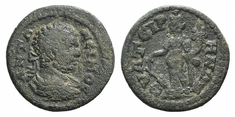 Caracalla (198-217). Lydia, Thyateira. Æ (20mm, 3.58g, 6h). Æ (20mm, 3.57g, 6h)....