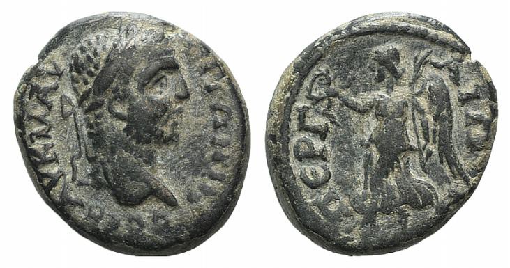 Caracalla (198-217). Pamphylia, Perge. Æ (19mm, 5.07g, 12h). AV K MAV ANTΩNINOC ...