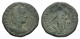 Otacilia Severa (Augusta, 244-249). Phrygia, Cotiaeum. Æ (25mm, 5.92g, 12h). Gaius Julius Ponticus, magistrate. Diademed and draped bust r. R/ Tyche s...