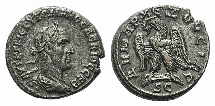Trajan Decius (249-251). Antioch. BI Tetradrachm (26mm, 11.35g, 6h), AD 250-1. L...