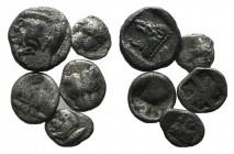 Lot of 5 Greek AR Fractions, to be catalog. Lot sold as is, no return