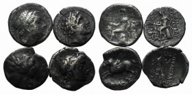 Lot of 4 Greek AR Drachms, to be catalog. Lot sold as is, no return