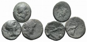 Lot of 3 Greek AR Fractions, to be catalog. Lot sold as is, no return