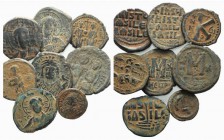 Lot of 8 Byzantine Æ coins, to be catalog. Lot sold as is, no return
