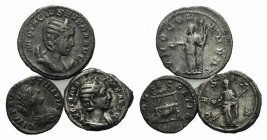 Lot of 3 Imperial Ar Coins Denari and Antoninianus. Lot sold as is, no return