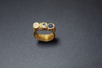 Byzantine AV ring, with three glasses insert