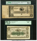 Brazil Imperio do Brasil, Thesouro Nacional Group of 4 Graded Examples. Included in this lot are the early National Treasury issues listed below: 1 Mi...
