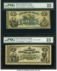 Brazil Thesouro Nacional 1 Mil Reis; 2 Mil Reis ND (1870) Pick A244; A245 Two Examples PMG Very Fine 25; Very Fine 25 Net. Two desirable and pleasing ...