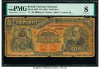 Brazil Thesouro Nacional 20 Mil Reis ND (1885) Pick A263 PMG Very Good 8. This highest denomination type is extremely elusive in issued form. In fact,...