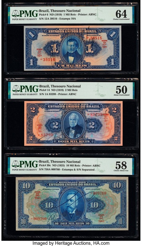 Brazil Group of 8 Graded Examples. The following notes are included in this lot:...