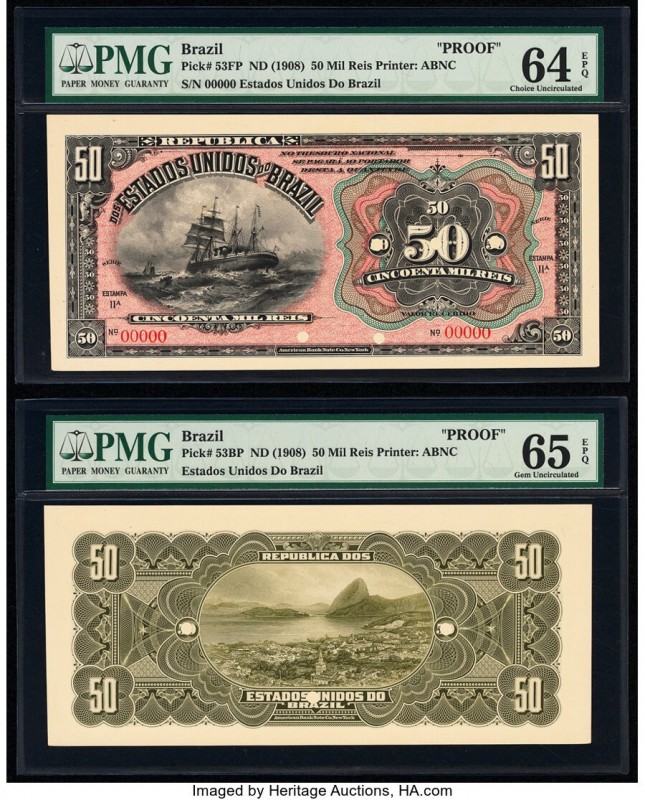 Brazil Thesouro Nacional Group of 4 Graded Proofs. The following notes are inclu...