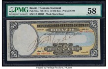 Brazil Thesouro Nacional 50 Mil Reis ND (1915) Pick 55a PMG Choice About Unc 58. This scarce and unusual Treasury note was printed in Italy and has a ...