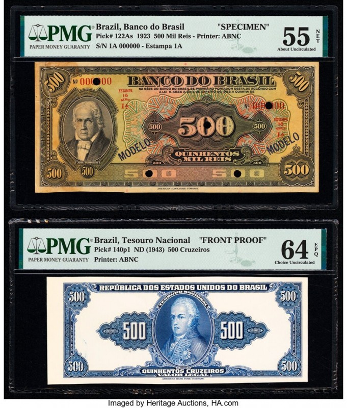 Brazil Group of 4 Graded Examples. The following notes are included in this lot:...