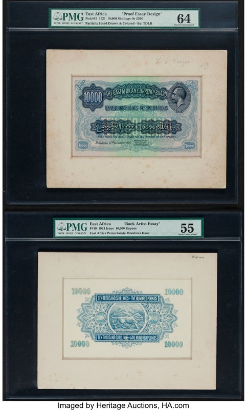 East Africa East African Currency Board 10,000 Shillings = 500 Pounds 15.12.1921...