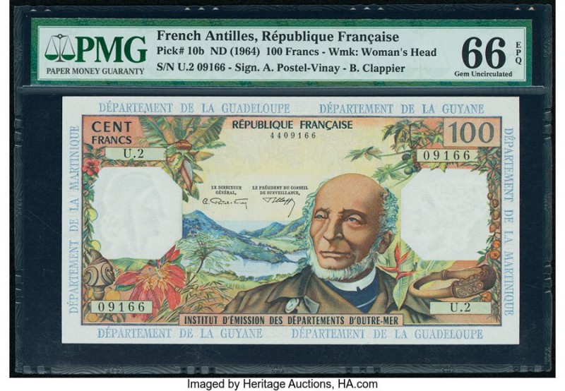 French Antilles Institut d'Emission des Departements d'Outre-Mer 100 Francs ND (...