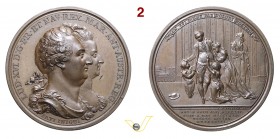 1793 - Addio di Luigi XVI alla famiglia Henn. 463 Opus Kuechler mm 47 Æ qFDC