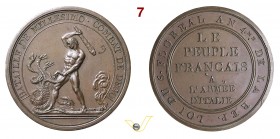 1796 - Battaglia Millesimo e Dego (conio franc.) Henn. 734 Opus Lavy mm 43 Æ qFDC (• Lievissimo colpetto)